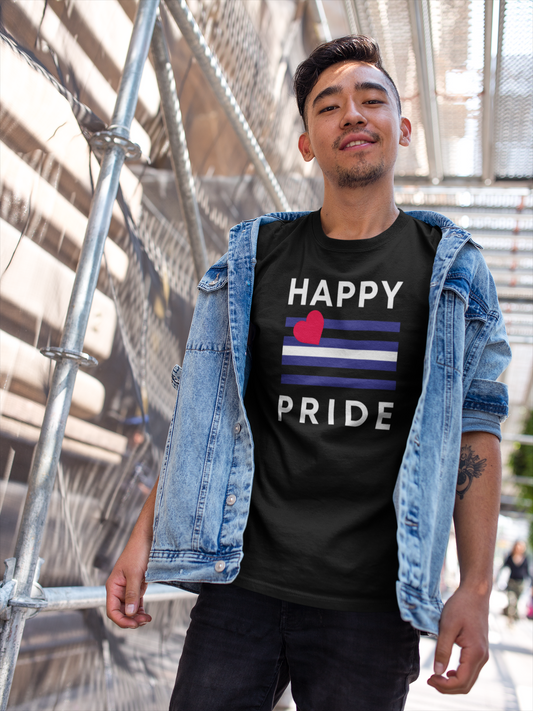 Leather Pride Flag Happy Pride –  Tee & Tank