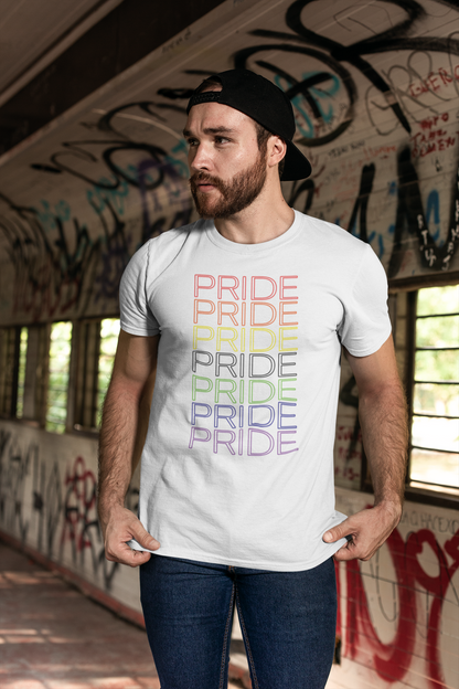 Rainbow Pride Neon T-Shirt – Light Up Your Pride