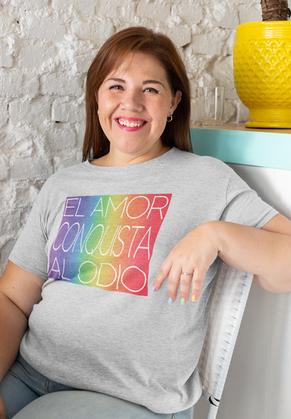 El Amor Conquista Al Odio Pride Spanish Shirt