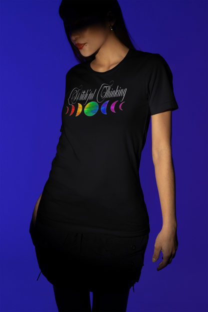Witch’ful Thinking – Rainbow Moon Phases Pride Tee