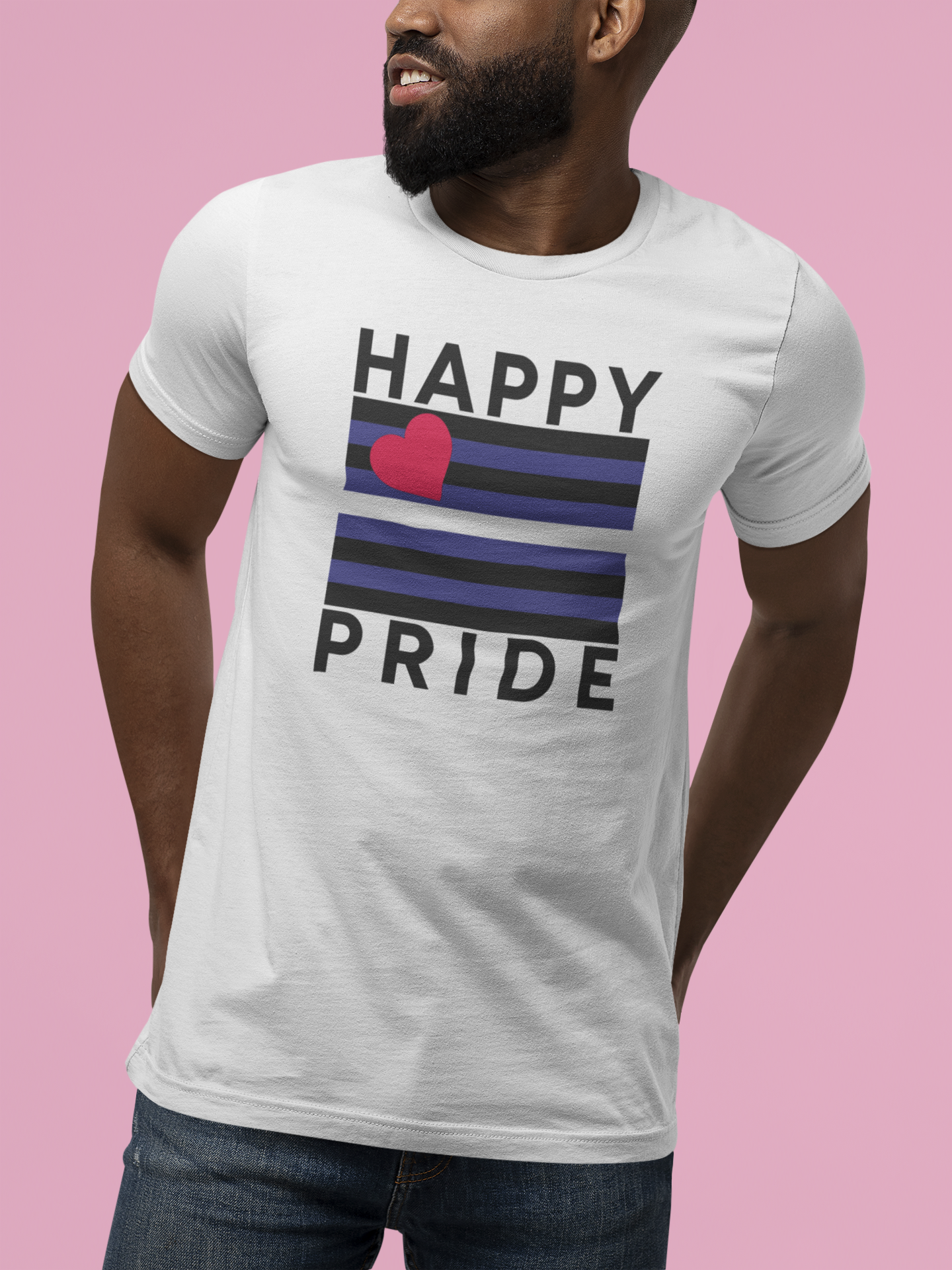 Leather Pride Flag Happy Pride –  Tee & Tank