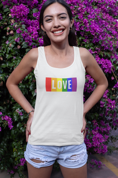 Rainbow LOVE Block T-Shirt – Wear Your Pride Boldly!