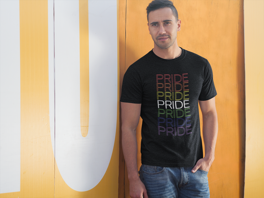 Rainbow Pride Neon T-Shirt – Light Up Your Pride