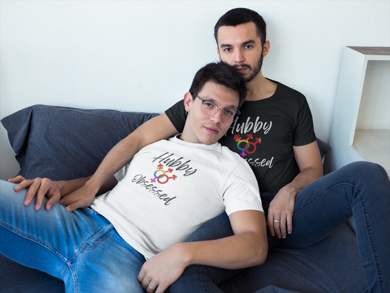 Non-binary Hubby Obsessed T-Shirt, Husband Shirt, Shirts for Pride, Queer, Pride, gay, Gay Pride, LGBTQ, Pride Month, nonbinary marriage