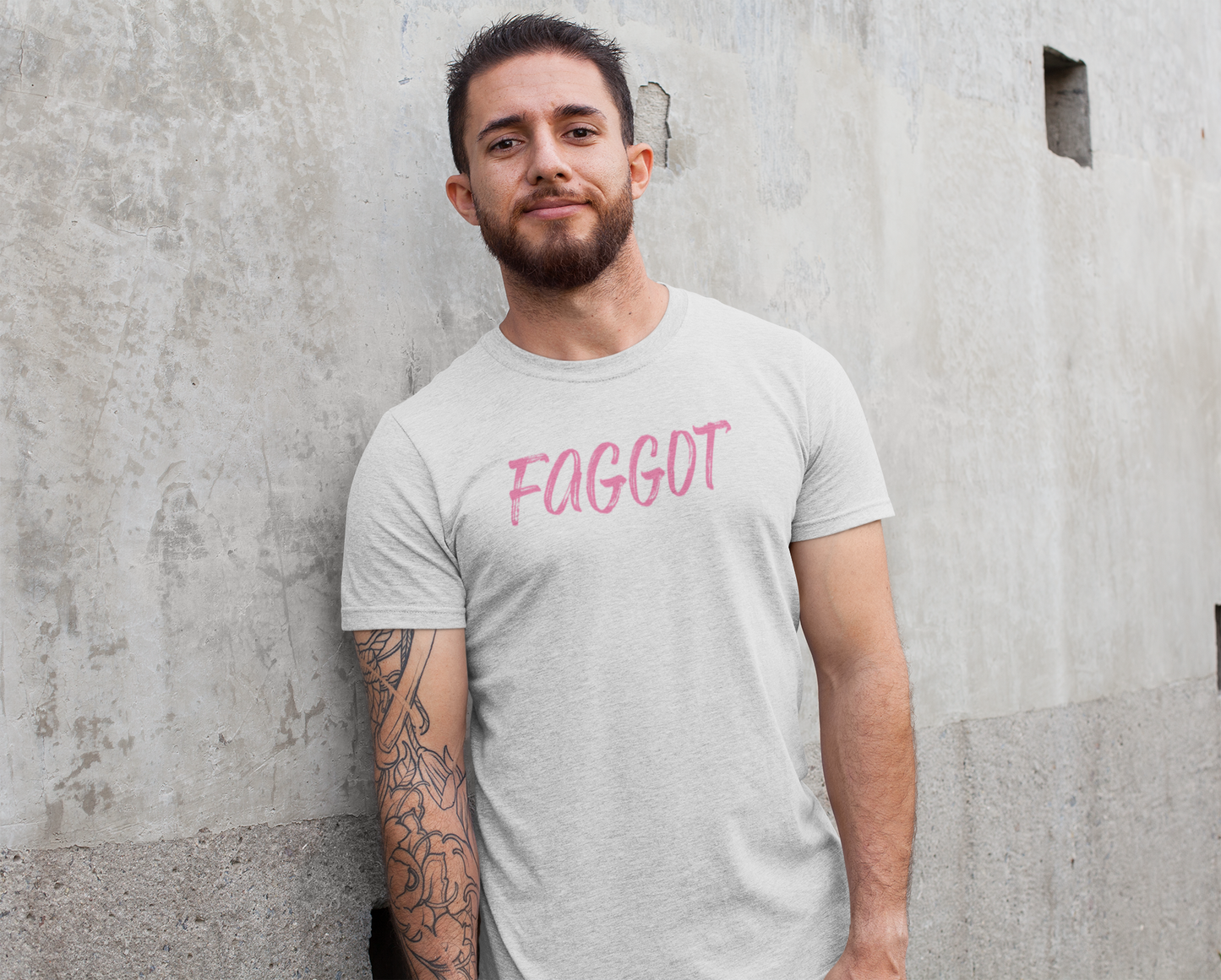 Faggot Pink Tee - Reclaimed & Proud
