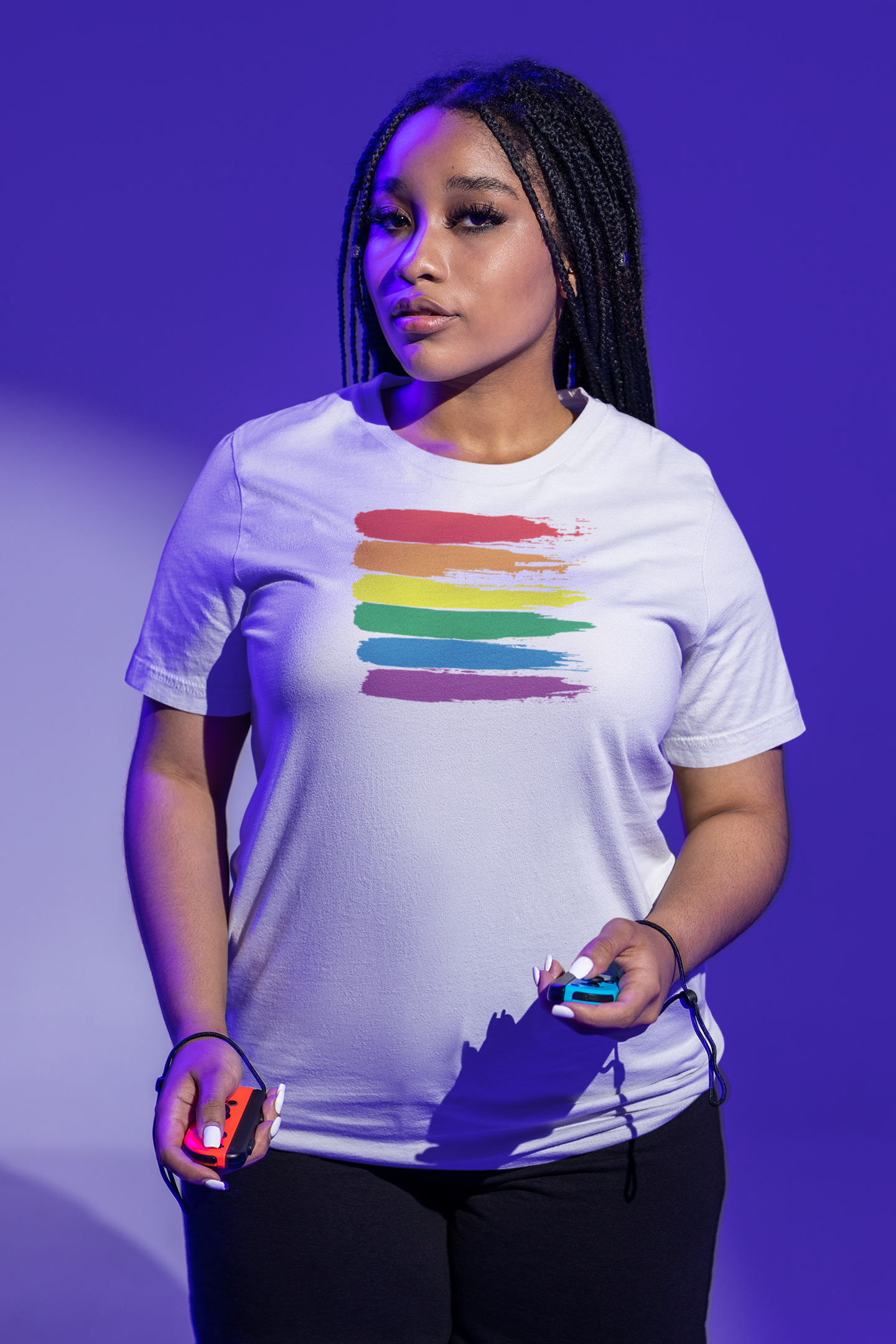 Rainbow Paint Swatch Tee | PrideMajic.com