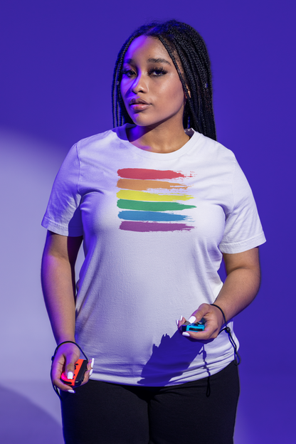 Rainbow Paint Swatch Tee | PrideMajic.com