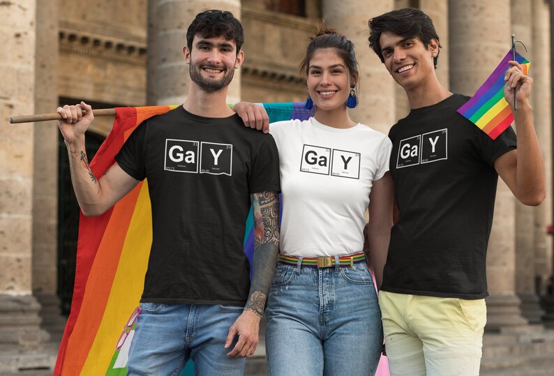 Gay Periodic Table T-Shirt, Shirts for Pride, gay Shirt, Gay, Periodic Table, Chemistry, LGBTQ, Queer, Pride, Gay Pride, Pride month