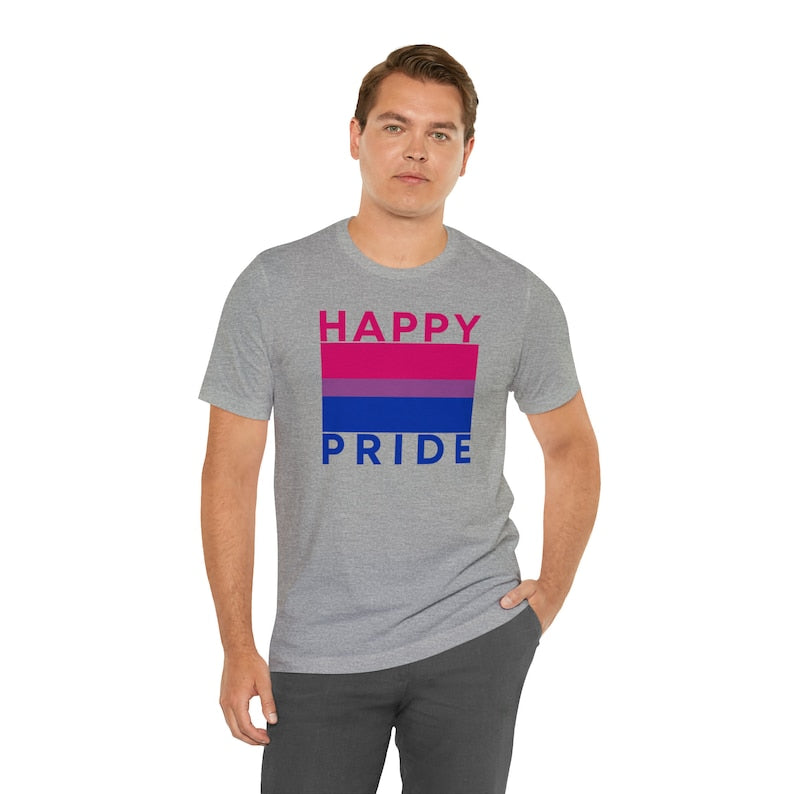 Bisexual Flag Happy Pride Tee & Tank