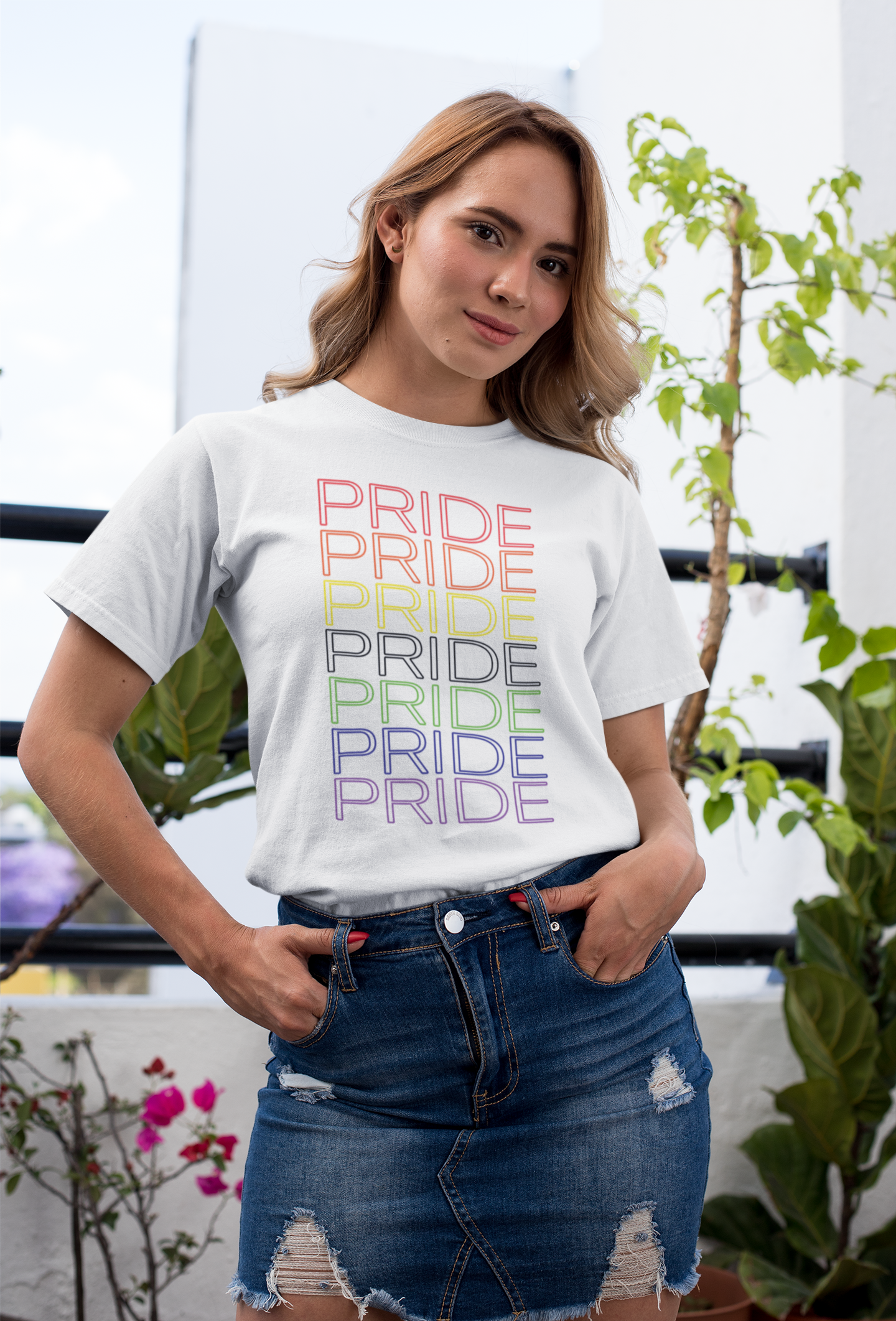 Rainbow Pride Neon T-Shirt – Light Up Your Pride