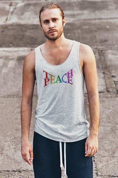 Teach Peace Rainbow Pride T-Shirt LGBTQ+ Equality Shirt Love & Unity