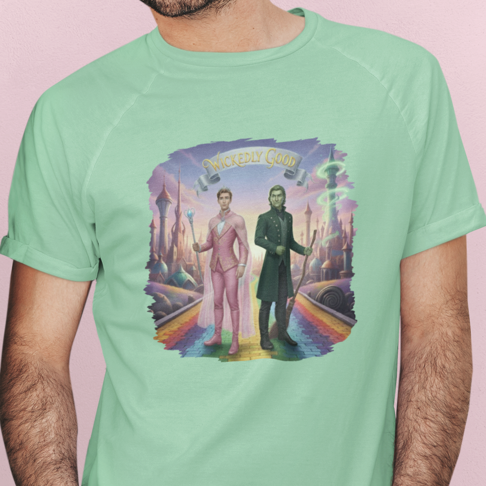 Wickedly Good Wicked Movie Gay Tee - A Stylish Re-Telling of Oz’s Iconic Duo - Pride Majic
